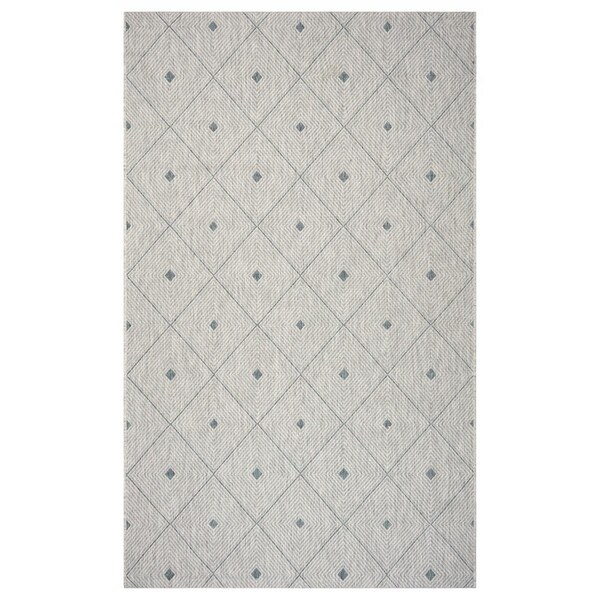 Palacedesigns 5 x 8 ft. Blue Diamonds Indoor & Outdoor Area Rug - Blue - 5' x 8' PA3094677 - main